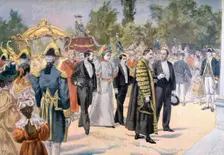 The Lord Mayor of London visiting Bordeaux, France, 1895. Creator: F Meaulle