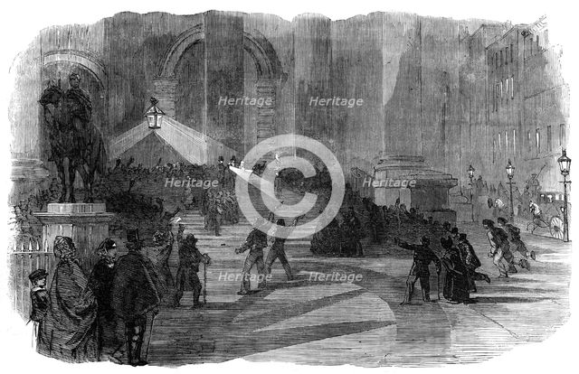 The Lord Mayor Proclaiming at the Royal Exchange the Victory on the Alma, 1854. Creator: Unknown.