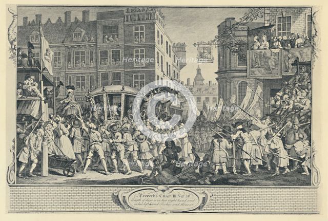 'The Lord Mayor's Show. (From the Industry and Idleness Series), 1747', (1920). Artist: Unknown.