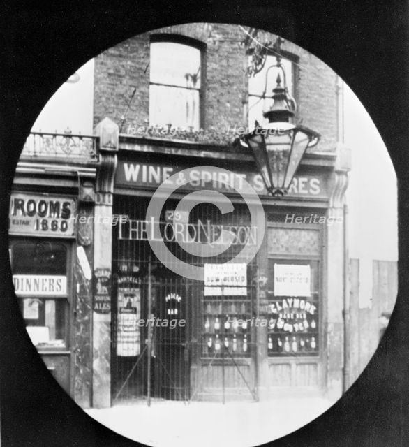 The Lord Nelson off-licence. Creator: John Galt.