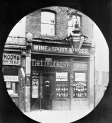 The Lord Nelson off-licence. Creator: John Galt