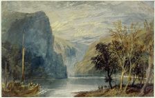 The Lorelei rock, 1817. Artist: Turner, Joseph Mallord William (1775-1851)