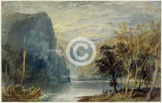 The Lorelei rock, 1817. Artist: Turner, Joseph Mallord William (1775-1851)