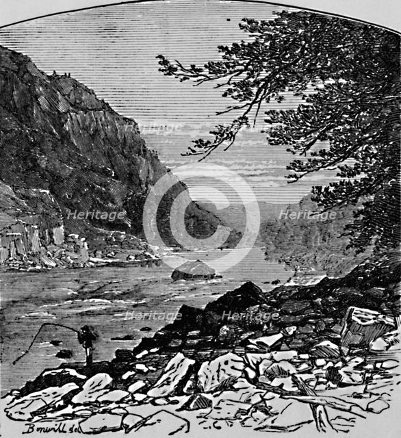 'The Lower Cañon', 1883. Artist: Charles E.H Bonwill.