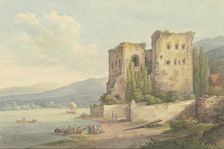 The Lower Castle (Bromserburg) near Rudesheim am Rhein, 1803. Creator: Georg Melchior Kraus