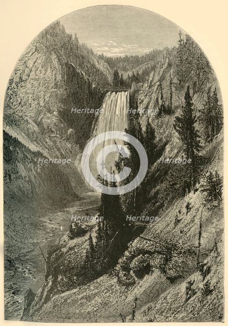 'The Lower Falls', 1872.  Creator: Harry Fenn.