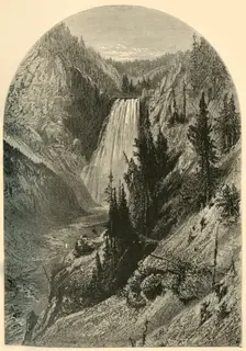 The Lower Falls 1872. Creator: Harry Fenn