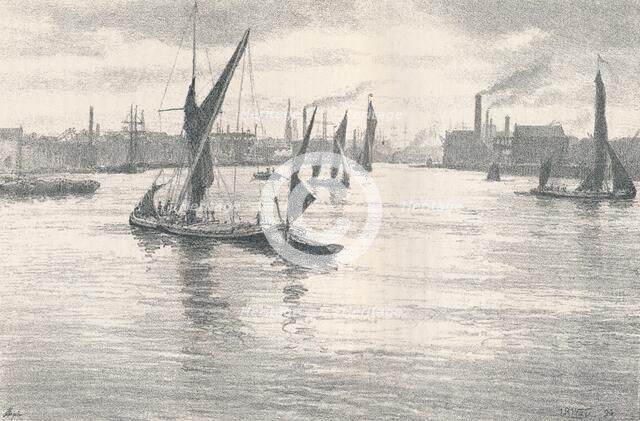 The Lower Pool. (1898). Artist: Thomas Robert Way