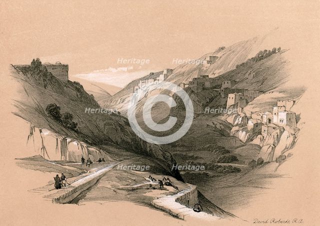 The Lower Pool of Siloam, 1855.Artist: David Roberts