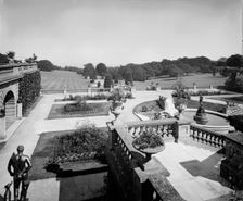 The lower terrace, Osborne House, Isle of Wight, 1880s. Artist: Alfred Newton & Sons