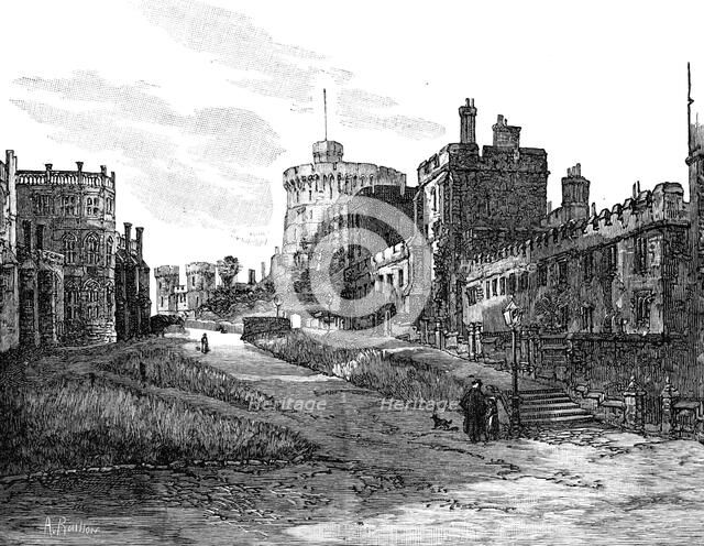 The Lower Ward, Windsor Castle, Berkshire, 1900. Artist: A Railton