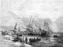 "The Lowestoft Herring Fishery" - drawn by E. Duncan, 1854. Creator: Unknown