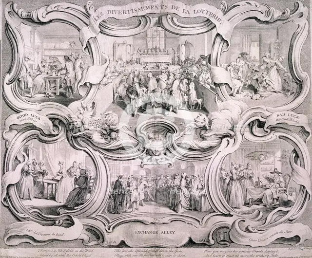 The Lottery, 1751. Artist: Nathaniel Parr