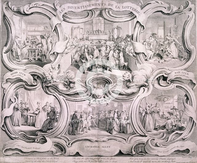 The Lottery, 1751. Artist: Nathaniel Parr