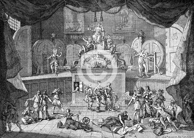 'The Lottery', 1721.Artist: William Hogarth