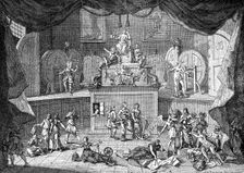 The Lottery 1721.Artist: William Hogarth