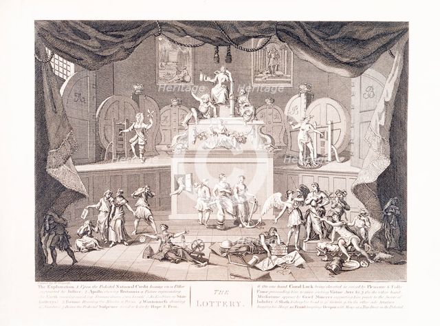 'The Lottery', 18th century. Creator: Unknown.