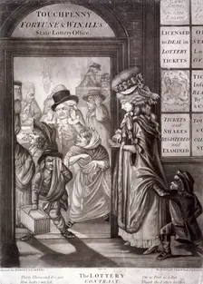 The Lottery Contrast 1760. Artist: Anon