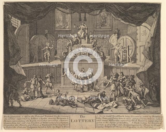 The Lottery, after 1724. Creator: William Hogarth.
