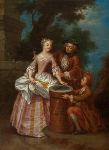 The lottery, c1745. Creator: Jean-Baptiste Lebel