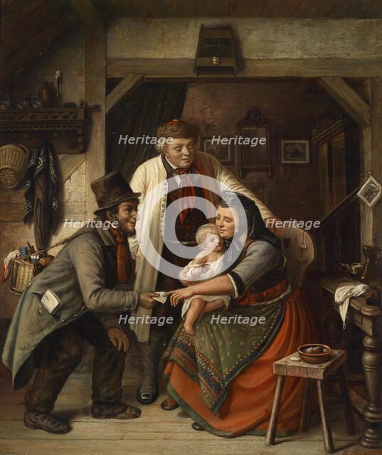 The lottery ticket seller. Creator: Schmitz, Philipp (1824-1887).