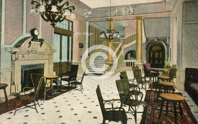 'The Lounge, Abercorn Rooms, Liverpool Street Hotel', c1907. Creator: Unknown.
