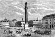 The Louisen Platz (or Square), Darmstadt, 1862. Creator: Unknown