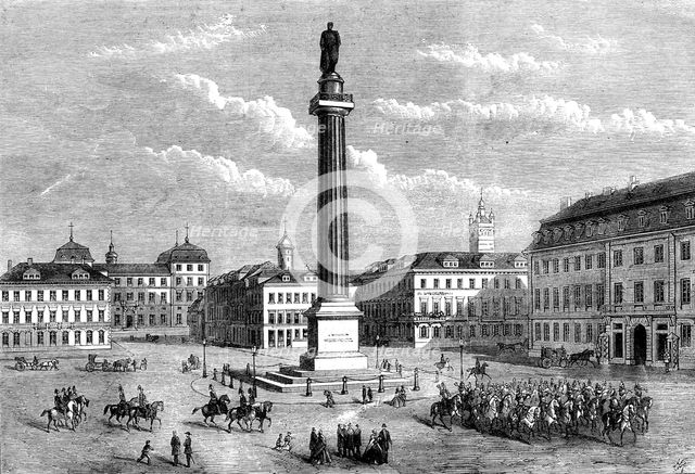 The Louisen Platz (or Square), Darmstadt, 1862. Creator: Unknown.