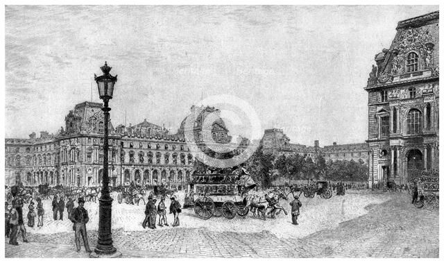 'The Louvre', c1850-1880 (1924). Artist: Adolphe Theodore Jules Martial Potemont