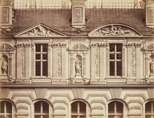 The Louvre, Cour Visconti, between 1853 and 1875. Creator: Edouard Baldus