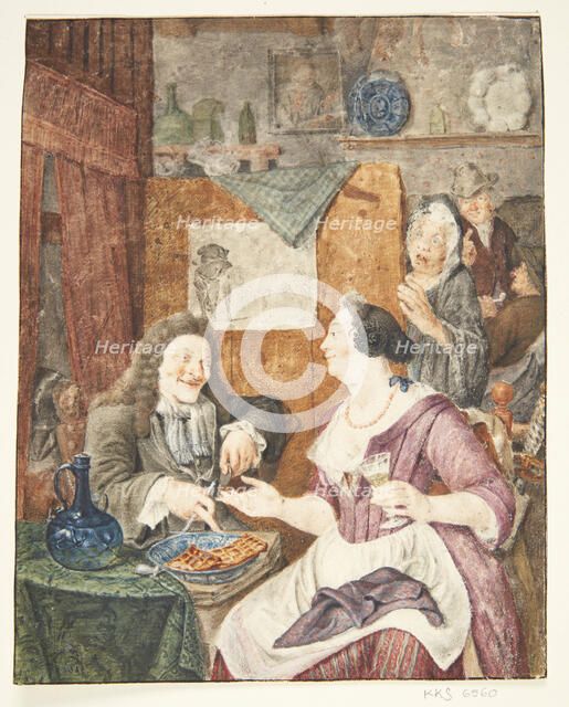 The Love Affair, Second Half of the 17th century. Creator: Brakenburgh, Richard (1650-1702).