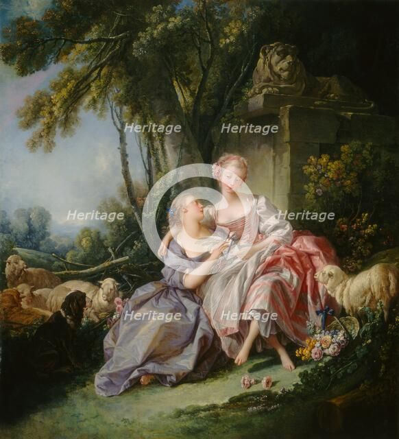 The Love Letter, 1750. Creator: Francois Boucher.