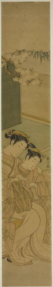 The Love Letter, c. 1769. Creator: Suzuki Harunobu