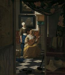 The Love Letter, c.1669-c.1670. Creator: Jan Vermeer