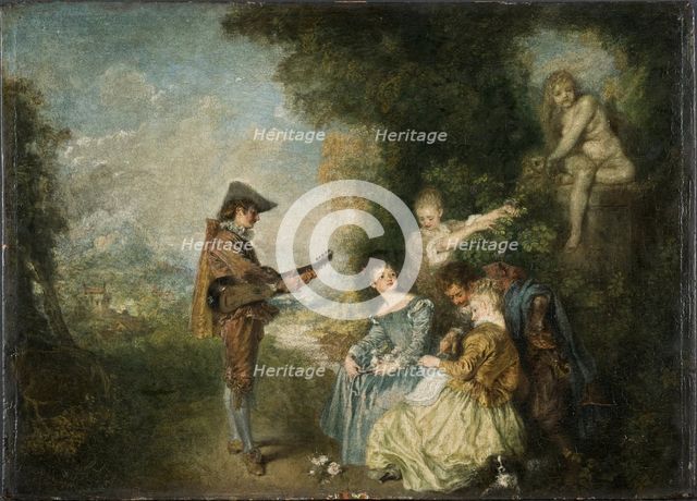 The Love Lesson, 1716-1717. Artist: Watteau, Jean Antoine (1684-1721)