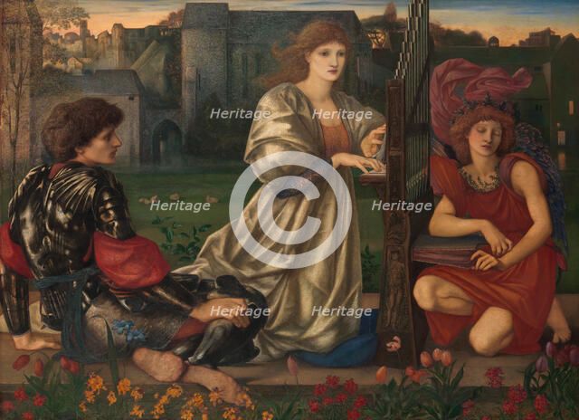 The Love Song, 1868-77. Creator: Sir Edward Coley Burne-Jones.