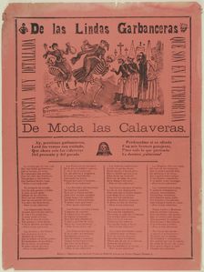 The Lovely Garbanzo-Sellers as Calaveras, 1880–1913. Creator: José Guadalupe Posada