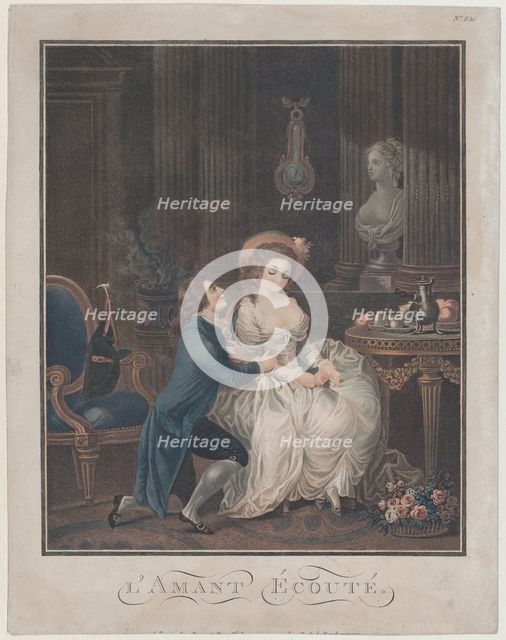 The Lover Heard, ca. 1785. Creator: Louis Marin Bonnet.