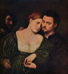 The Lovers 1525-1530 (c1940). Artist: Paris Bordone