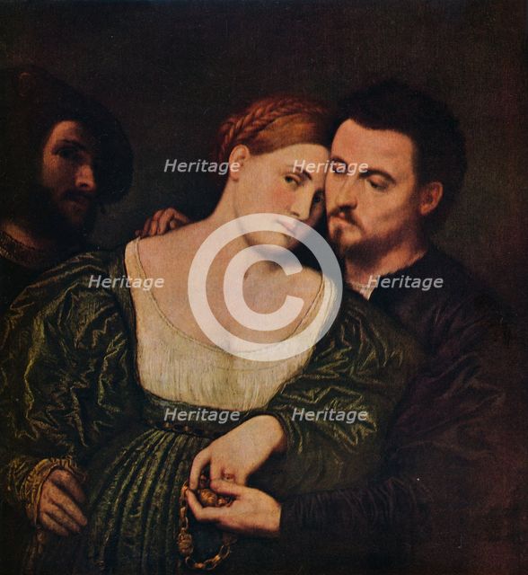 'The Lovers', 1525-1530 (c1940). Artist: Paris Bordone.
