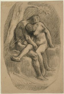 The Lovers, 1846/50. Creator: Jean Francois Millet