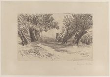 The Lovers Walk, No. I, 1864., 1864. Creator: Francis Seymour Haden