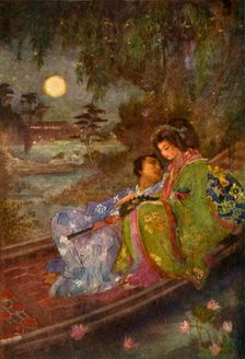 The Lovers who exchanged Fans 1912. Creator: Evelyn Paul