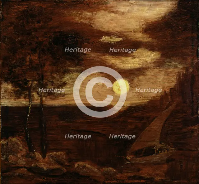 The Lovers' Boat, ca. 1881. Creator: Albert Pinkham Ryder.
