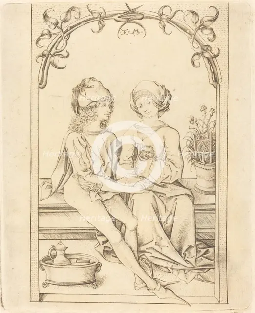 The Lovers, c. 1490. Creator: Israhel van Meckenem.