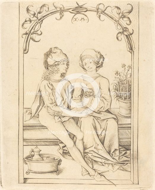 The Lovers, c. 1490. Creator: Israhel van Meckenem.