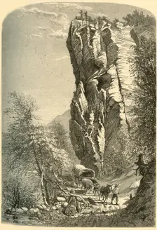 "The Lovers Leap" - At Early Sunrise 1872. Creator: John J. Harley