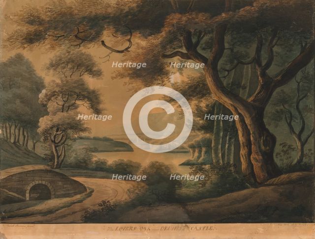 The Lovers Oak near Delville Castle, late 18th century? Creator: Sarah Broome.