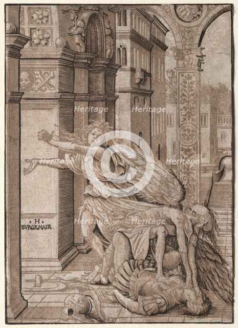 The Lovers Surprised by Death, 1510. Creator: Hans Burgkmair (German, 1473-1531).