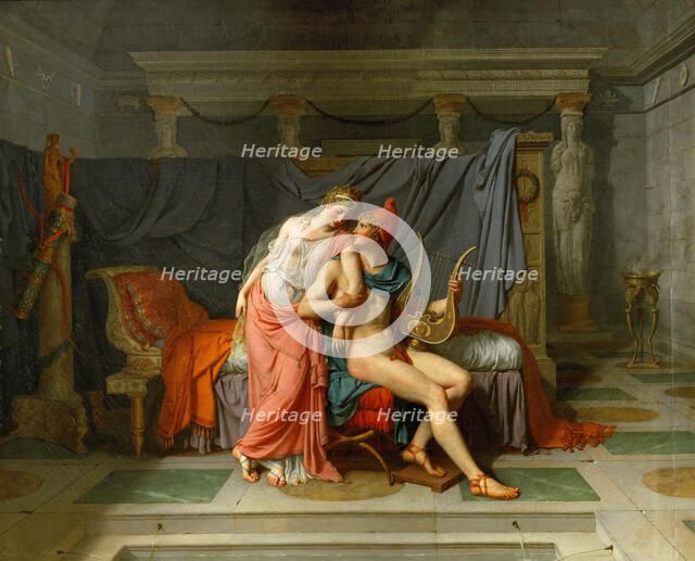 The Loves of Helen and Paris. Artist: David, Jacques Louis (1748-1825)